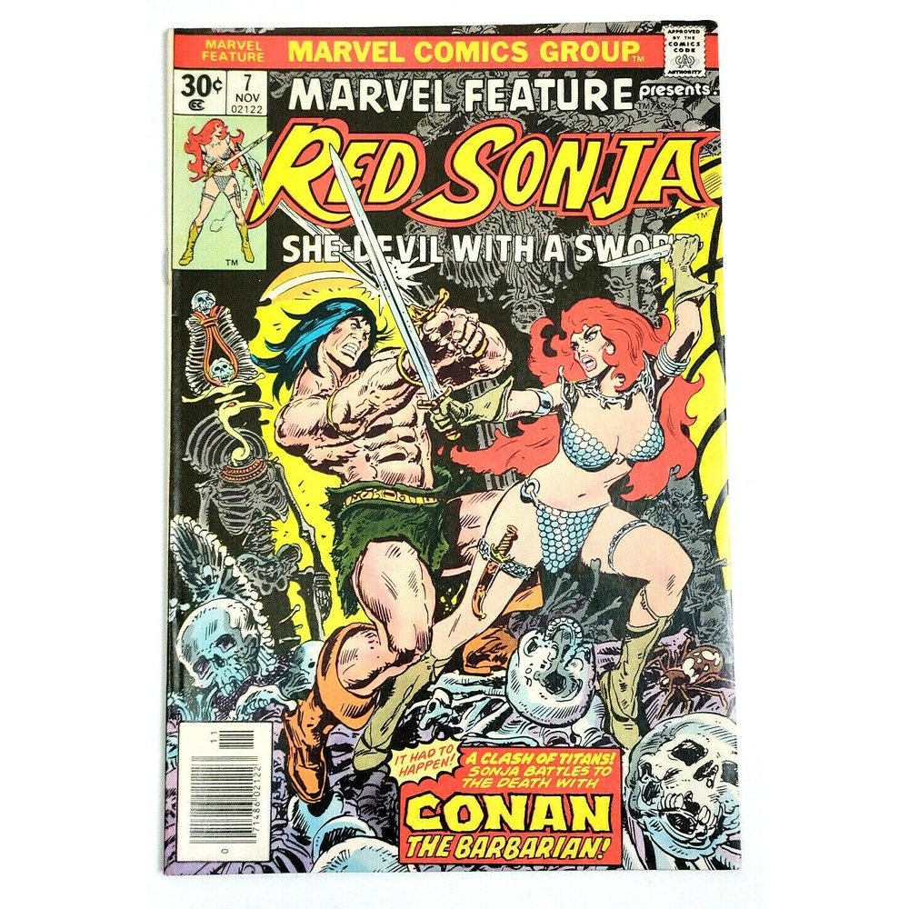 MARVEL FEATURE PRESENTS:‎ RED SONJA # 7 - (1976) CONAN APPEARANCE